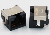 Half Shielded 1 x 1 RJ45 SMT Connector Tab Up Lightweight For Networking Products