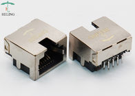 Ultra Low Profile Cat5 Offset PCB RJ45 Modular Connector Thru Hole Mounting