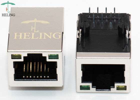 Phosphor Bronze 100 Base - T RJ 45 Connector For Communication Equipment