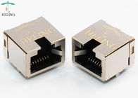 8P8C Tab Up Right Angle RJ45 Female Connector RoHS Compliant