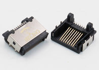 Through Hole Customized Low Profile RJ45 Tab Up Female Lan Connector