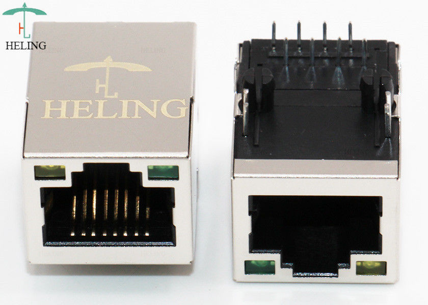 Phosphor Bronze 100 Base - T RJ 45 Connector For Communication Equipment